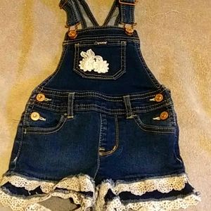 Dark Blue kids jumper with white ruffle trimmings